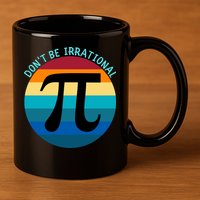 Don't Be Irrational, Happy Pi Irrational, Funny Symbol Pi Day 11oz C Handle Ceramic Mug