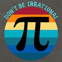 Don't Be Irrational, Happy Pi Irrational, Funny Symbol Pi Day Cotton Canvas Backpack