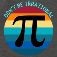 Don't Be Irrational, Happy Pi Irrational, Funny Symbol Pi Day Vector Backpack