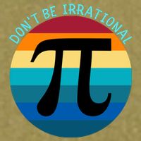 Don't Be Irrational, Happy Pi Irrational, Funny Symbol Pi Day Garment-Dyed Women's Muscle Tee
