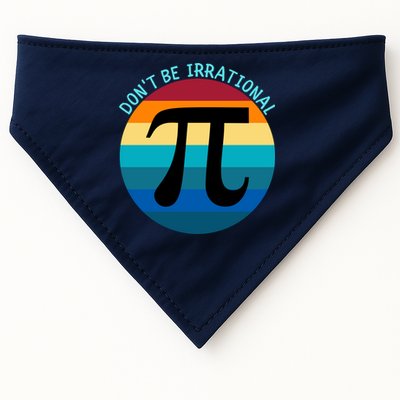 Don't Be Irrational, Happy Pi Irrational, Funny Symbol Pi Day USA-Made Doggie Bandana