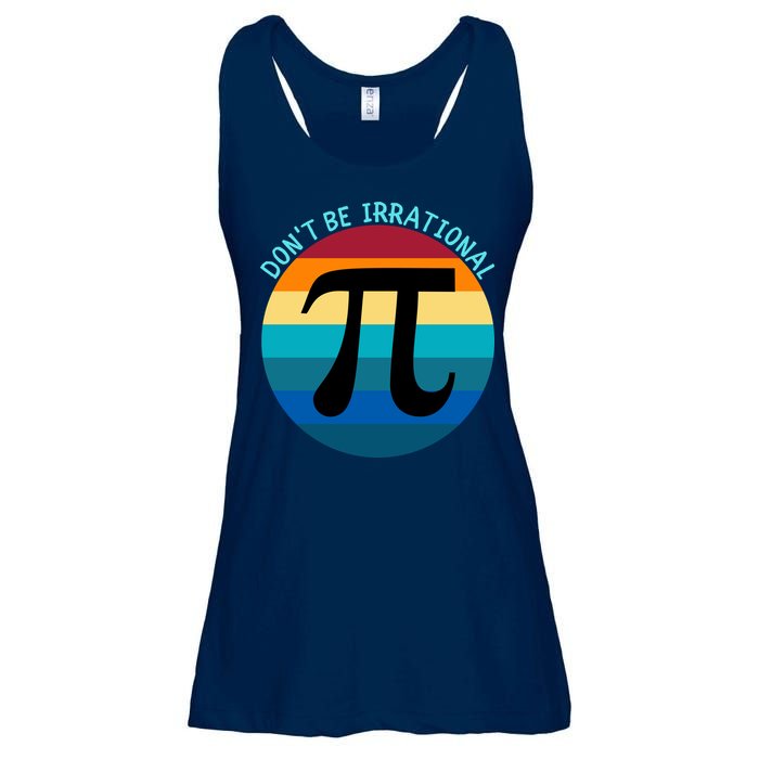 Don't Be Irrational, Happy Pi Irrational, Funny Symbol Pi Day Ladies Essential Flowy Tank