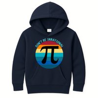 Don't Be Irrational, Happy Pi Irrational, Funny Symbol Pi Day Kids Hoodie