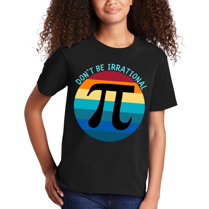 Don't Be Irrational, Happy Pi Irrational, Funny Symbol Pi Day Kids T-Shirt