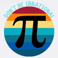 Don't Be Irrational, Happy Pi Irrational, Funny Symbol Pi Day Garment-Dyed Sweatshirt