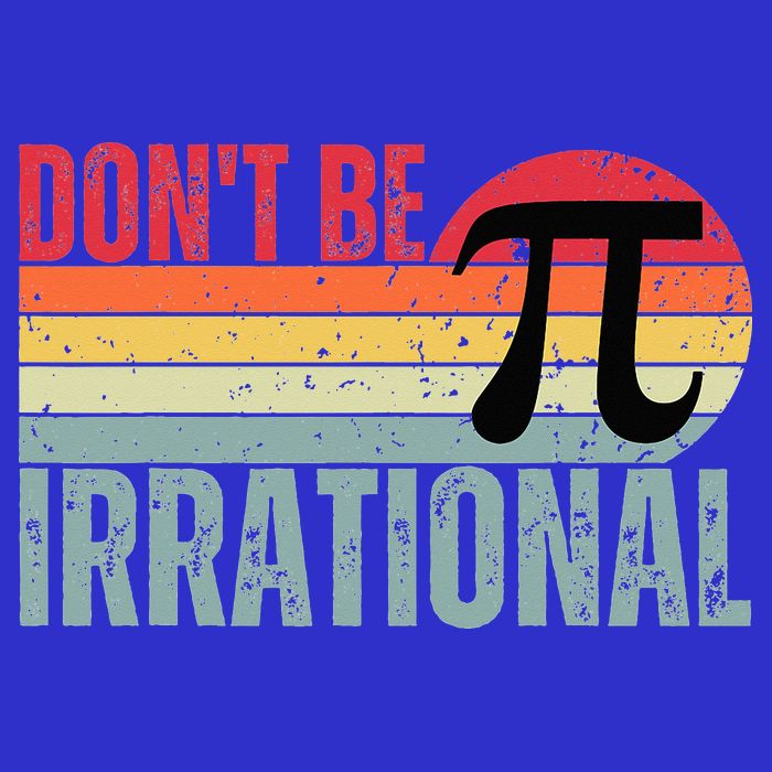 Don't Be Irrational Retro Vintage Symbol Pi Day Toddler T-Shirt