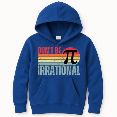 Don't Be Irrational Retro Vintage Symbol Pi Day Kids Hoodie