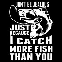 Don't Be Jealous Just Because I Catch More Fish Than You Father's Day Gift Wool Snapback Cap