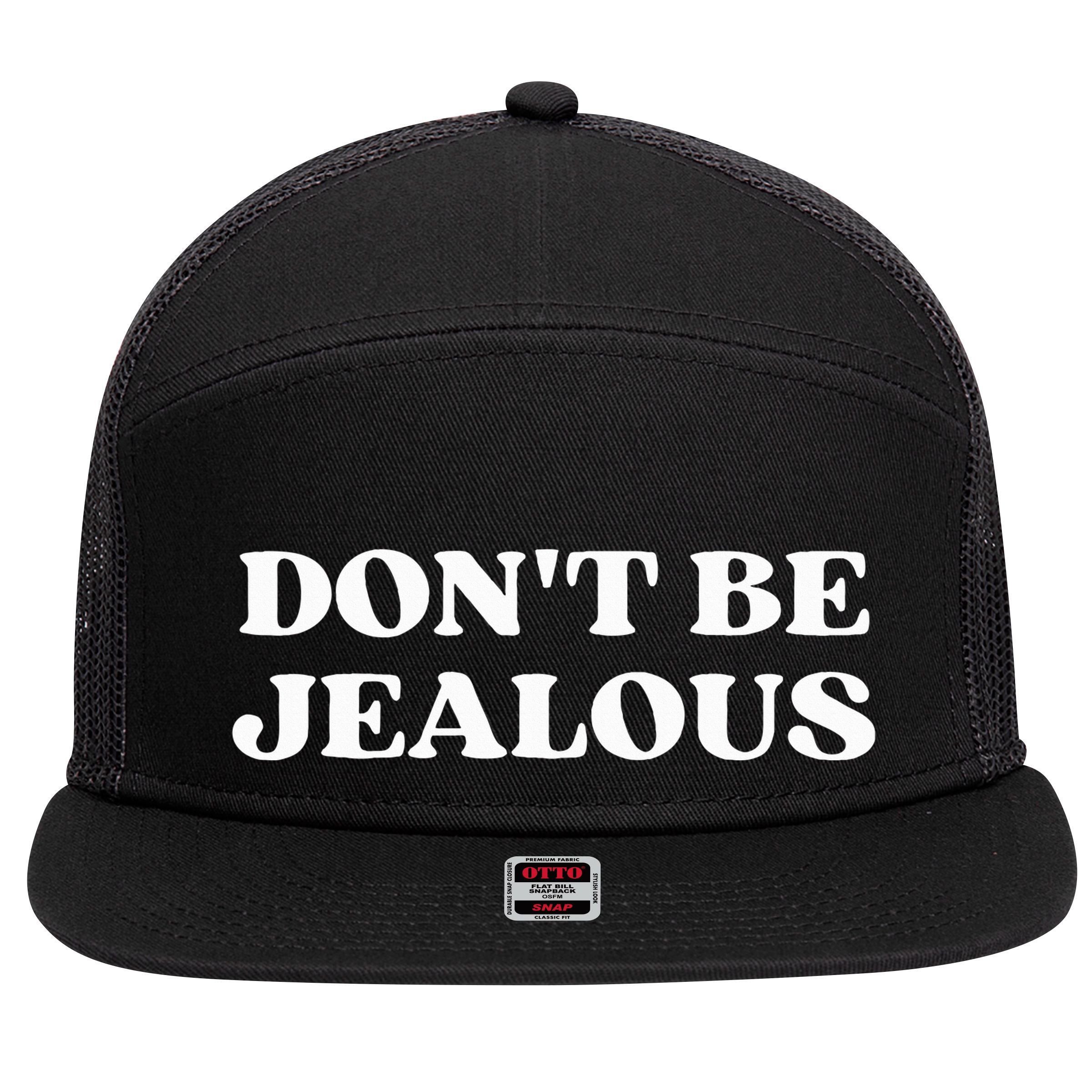 Dont Be Jealous Clothes Aesthetic 2000s 7 Panel Mesh Trucker Snapback Hat