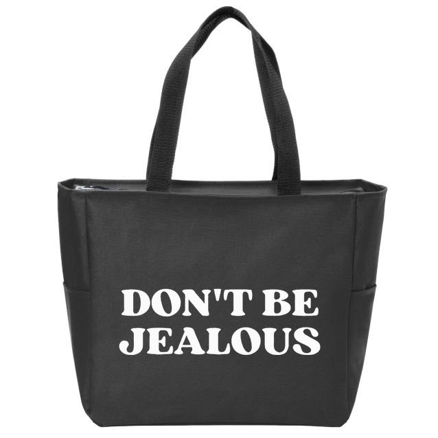 Dont Be Jealous Clothes Aesthetic 2000s Zip Tote Bag