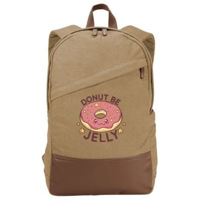 Donut Be Jelly Cute Funny Cotton Canvas Backpack