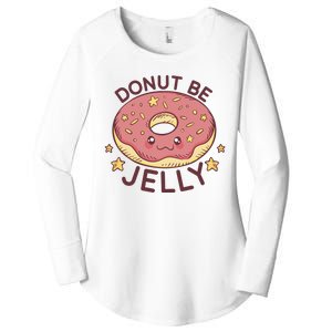 Donut Be Jelly Cute Funny Women's Perfect Tri Tunic Long Sleeve Shirt