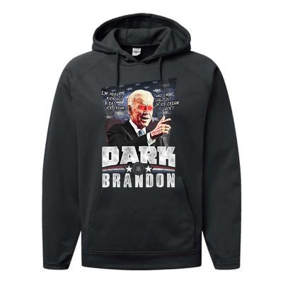 Dark Brandon Joe Biden Performance Fleece Hoodie