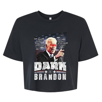 Dark Brandon Joe Biden Bella+Canvas Jersey Crop Tee