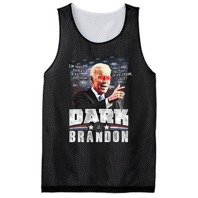 Dark Brandon Joe Biden Mesh Reversible Basketball Jersey Tank