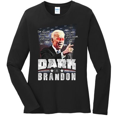 Dark Brandon Joe Biden Ladies Long Sleeve Shirt