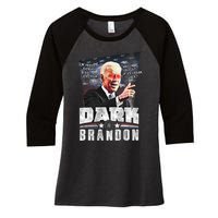 Dark Brandon Joe Biden Women's Tri-Blend 3/4-Sleeve Raglan Shirt