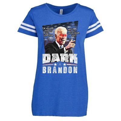 Dark Brandon Joe Biden Enza Ladies Jersey Football T-Shirt