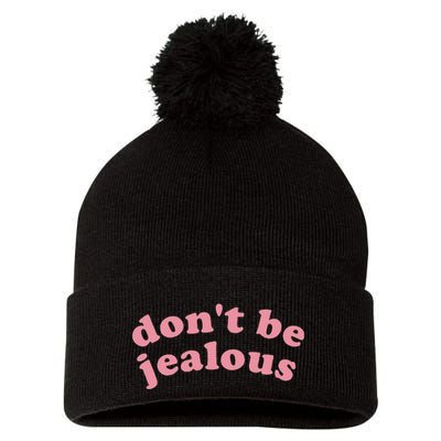 DonT Be Jealous Pom Pom 12in Knit Beanie