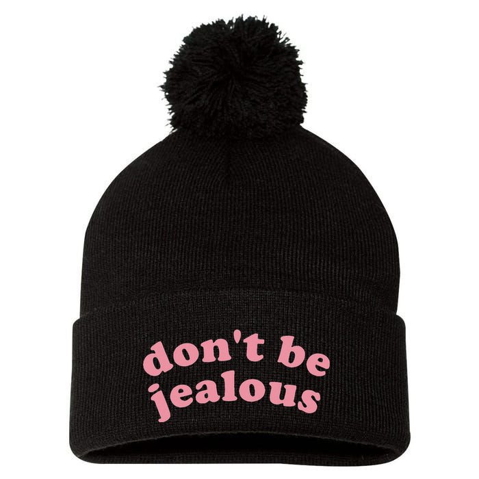DonT Be Jealous Pom Pom 12in Knit Beanie