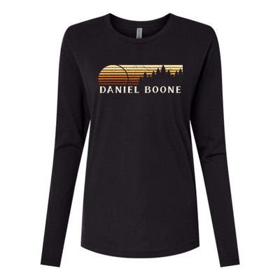 Daniel Boone Ky Vintage Evergreen Sunset Eighties Womens Cotton Relaxed Long Sleeve T-Shirt