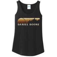 Daniel Boone Ky Vintage Evergreen Sunset Eighties Ladies Essential Tank