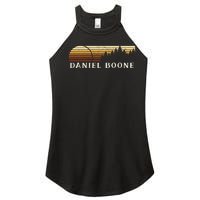 Daniel Boone Ky Vintage Evergreen Sunset Eighties Women's Perfect Tri Rocker Tank