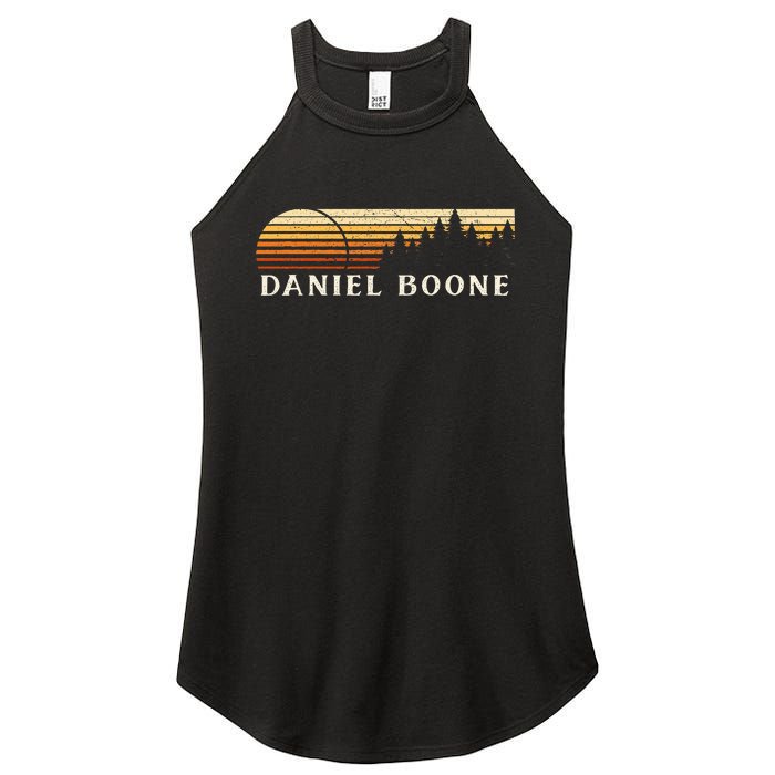 Daniel Boone Ky Vintage Evergreen Sunset Eighties Women's Perfect Tri Rocker Tank