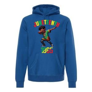 Dabbing Black King Afro Junenth 1865 Funny Gift Premium Hoodie