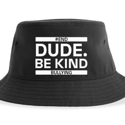 Dude Be KindOrange Unity Day antibullying unity day Sustainable Bucket Hat