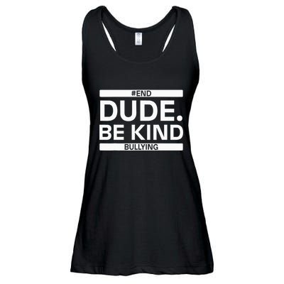 Dude Be KindOrange Unity Day antibullying unity day Ladies Essential Flowy Tank