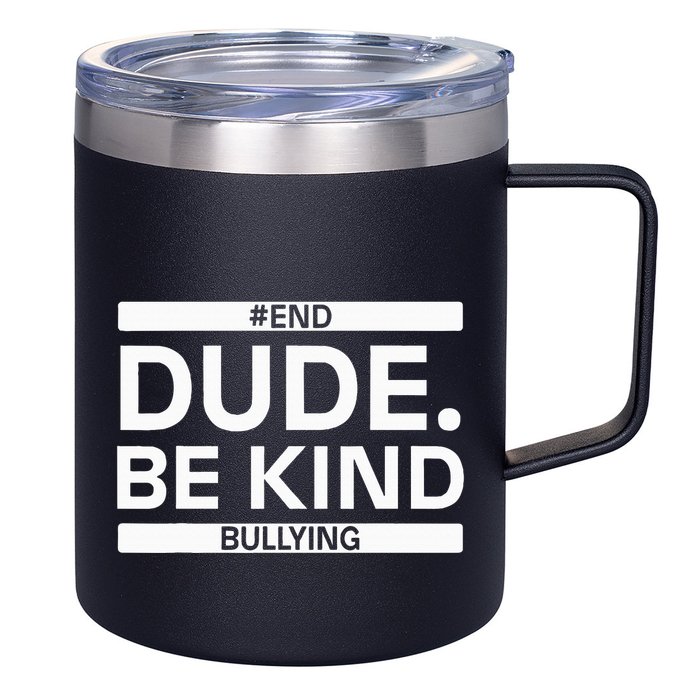 Dude Be KindOrange Unity Day antibullying unity day 12oz Stainless Steel Coffee Mug