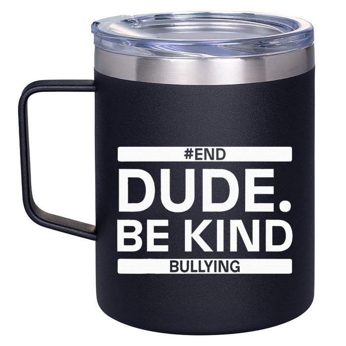 Dude Be KindOrange Unity Day antibullying unity day 12oz Stainless Steel Coffee Mug