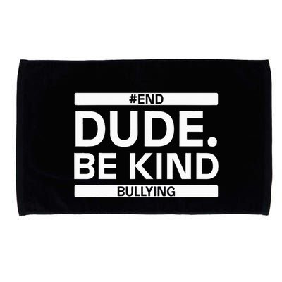 Dude Be KindOrange Unity Day antibullying unity day Microfiber Hand Towel