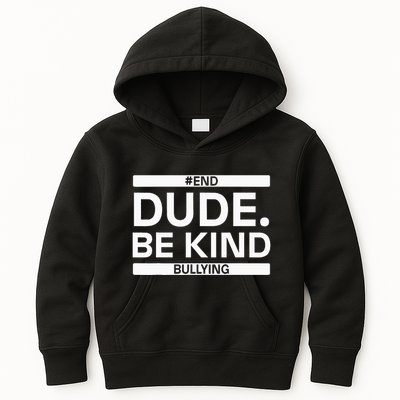 Dude Be KindOrange Unity Day antibullying unity day Kids Hoodie