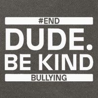Dude Be KindOrange Unity Day antibullying unity day Cotton Canvas Backpack