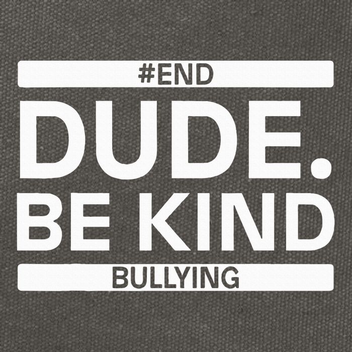 Dude Be KindOrange Unity Day antibullying unity day Cotton Canvas Backpack