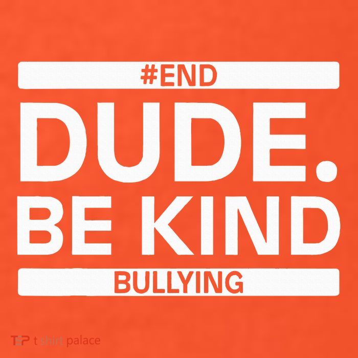 Dude Be KindOrange Unity Day antibullying unity day Golf Towel
