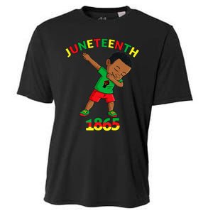 Dabbing Black King Juneteenth Melanin Brown Skin Dab Cooling Performance Crew T-Shirt