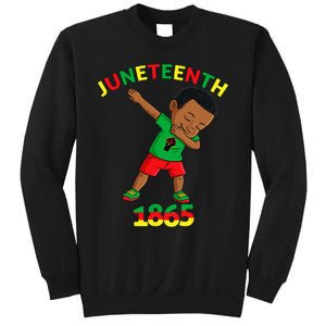 Dabbing Black King Juneteenth Melanin Brown Skin Dab Sweatshirt