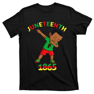 Dabbing Black King Juneteenth Melanin Brown Skin Dab T-Shirt