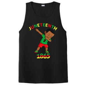 Dabbing Black King Juneteenth Melanin Brown Skin Dab PosiCharge Competitor Tank