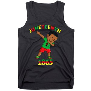 Dabbing Black King Juneteenth Melanin Brown Skin Dab Tank Top