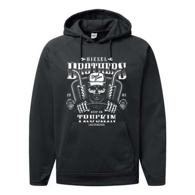 Diesel Brothers Keep On Truckin Performance Fleece Hoodie