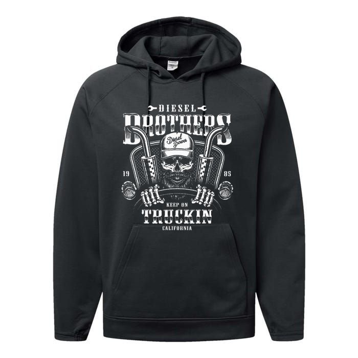 Diesel Brothers Keep On Truckin Performance Fleece Hoodie