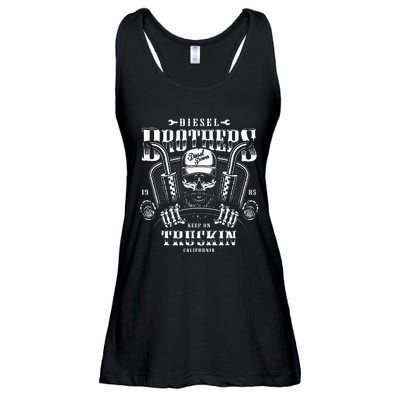 Diesel Brothers Keep On Truckin Ladies Essential Flowy Tank