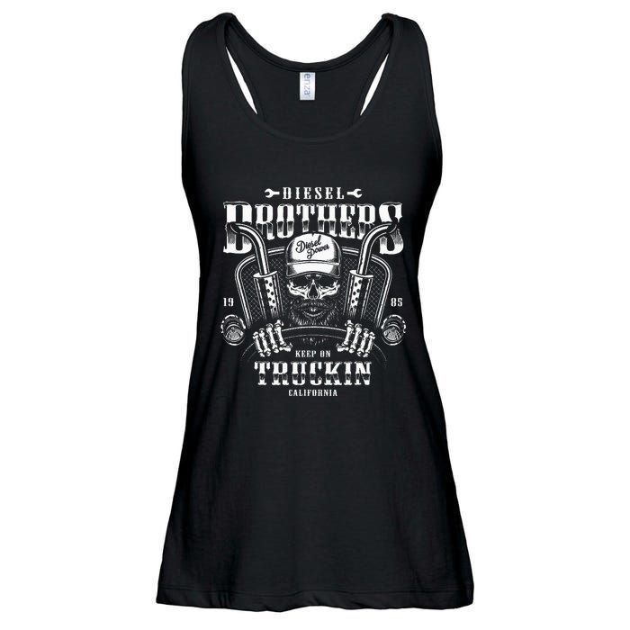 Diesel Brothers Keep On Truckin Ladies Essential Flowy Tank