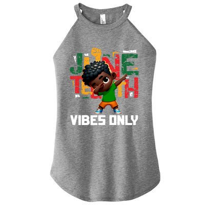 Dabbing Black King Junenth Black Freedom 1865 Afro Gift Women’s Perfect Tri Rocker Tank