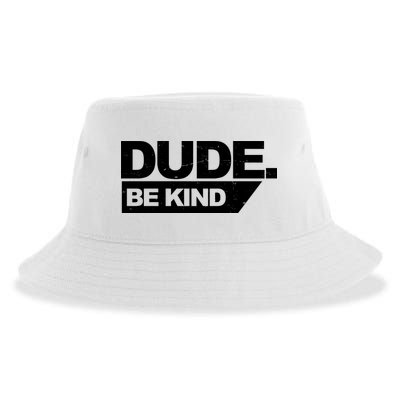Dude Be Kind Anti Bullying Retro Sustainable Bucket Hat