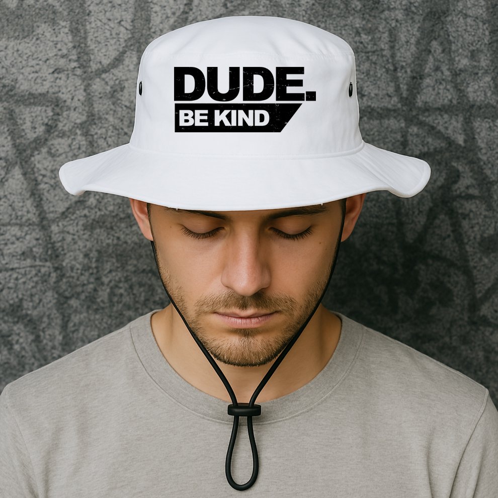 Dude Be Kind Anti Bullying Retro Bucket Hat